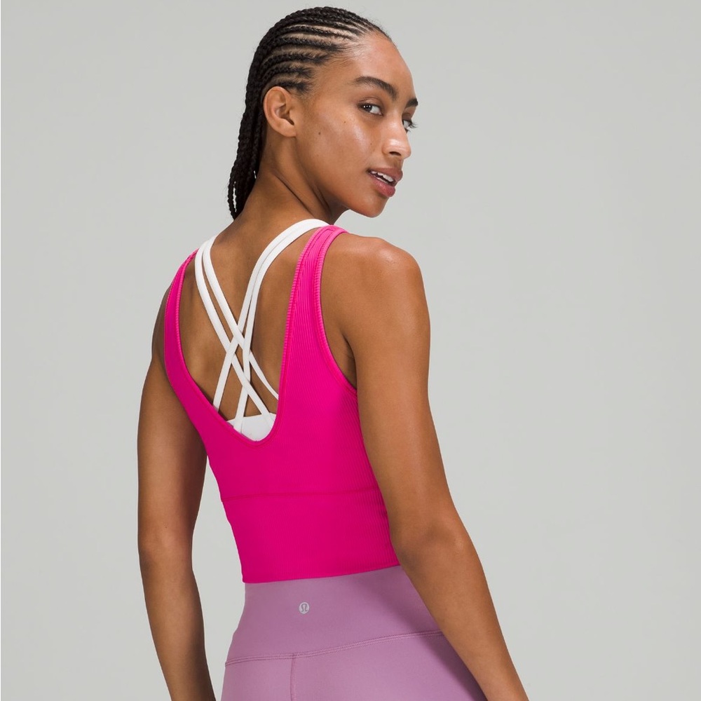 Lululemon Sonic Pink Power Pivot Tank Top